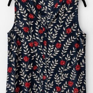Fun 2 Fun Red and Blue Sleeveless Tank Top